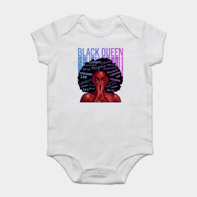 Black Queen, Black Girl Magic, Melanin, Black Women, Black Mom Baby Bodysuit by UrbanLifeApparel